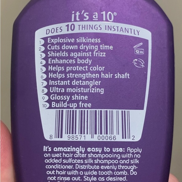 BRAND NEW SILK EXPRESS LEAVE IN CONDITIONER 10OZ BIGGER BOTTLE - Picture 3 of 5